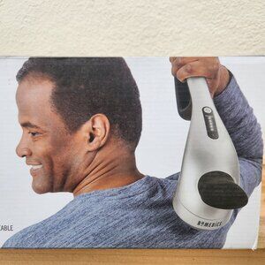 NEW Homedics Cordless Back Massager Neck Shoulders Percussion Massager with Rech